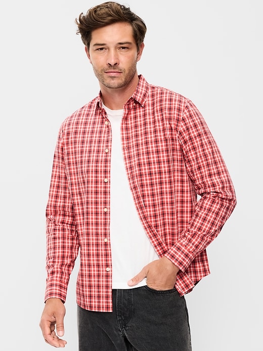 Image number 1 showing, Classic Fit Everyday Plaid Poplin Shirt