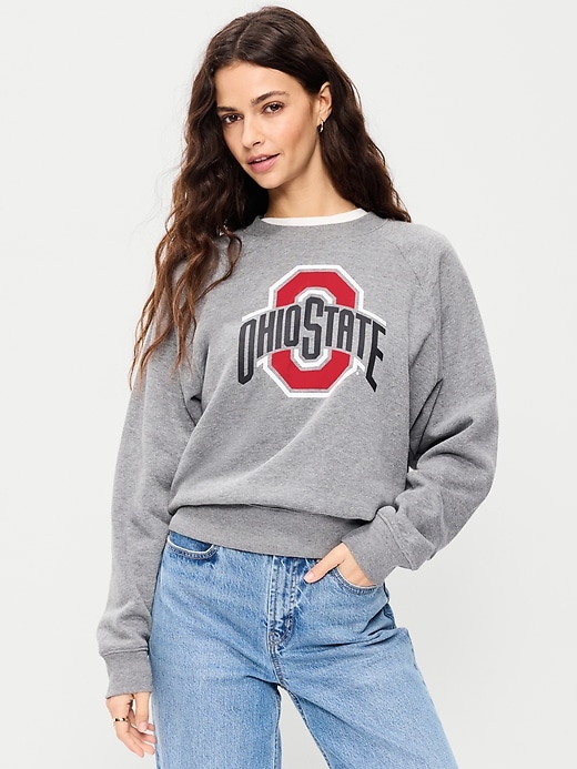 Image number 1 showing, College Crew-Neck Sweatshirt for Women
