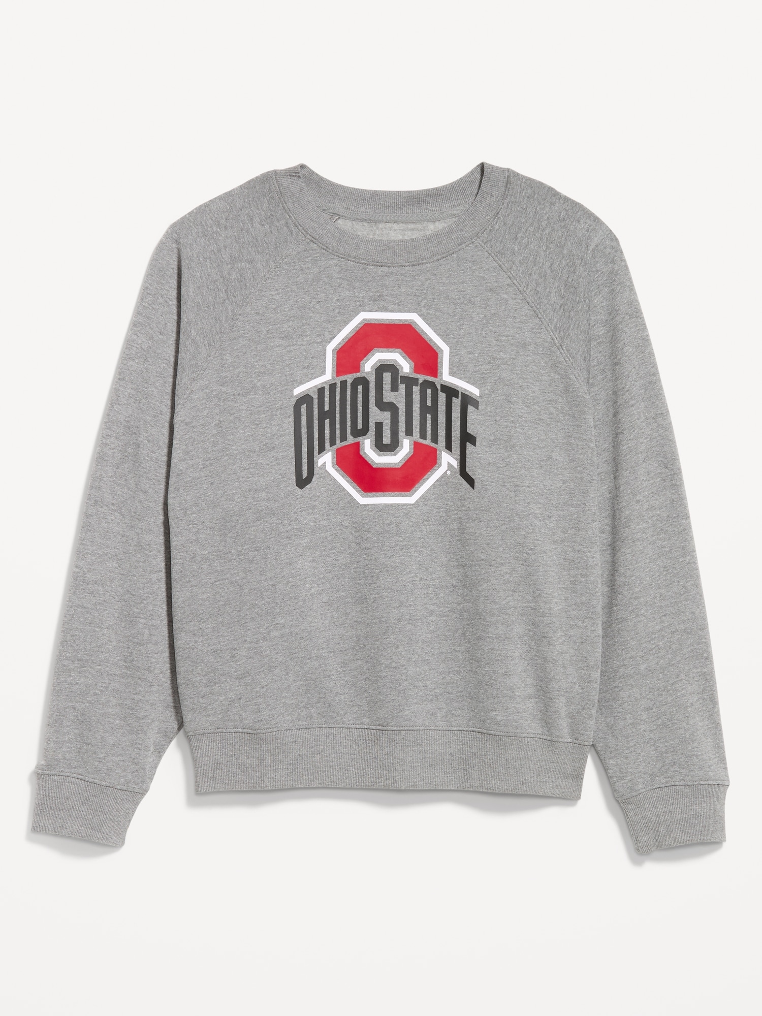 College Crew-Neck Sweatshirt for Women