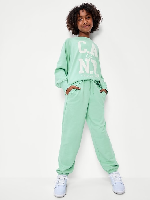 Image number 3 showing, Favorite Fleece High-Waisted Jogger Sweatpants for Girls