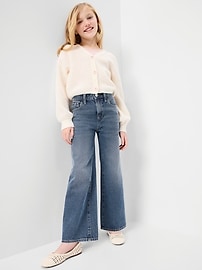 Image number 3 showing, Wow High-Waisted Baggy Wide-Leg Jeans for Girls