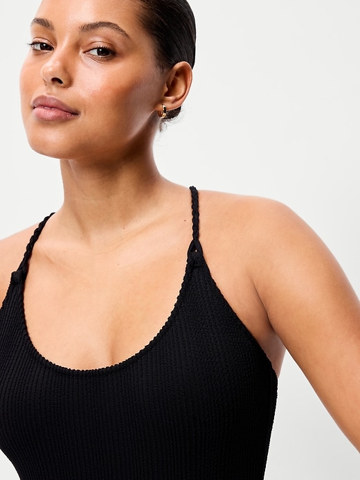 Image number 3 showing, Braided-Strap One-Piece Swimsuit