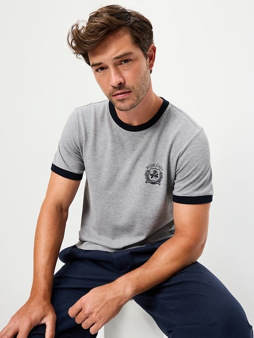 Image number 1 showing, Crew-Neck Pique T-Shirt