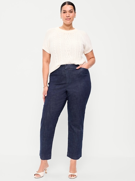 Image number 7 showing, High-Waisted Pixie Straight Pants