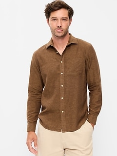 Classic Fit Linen-Blend Shirt