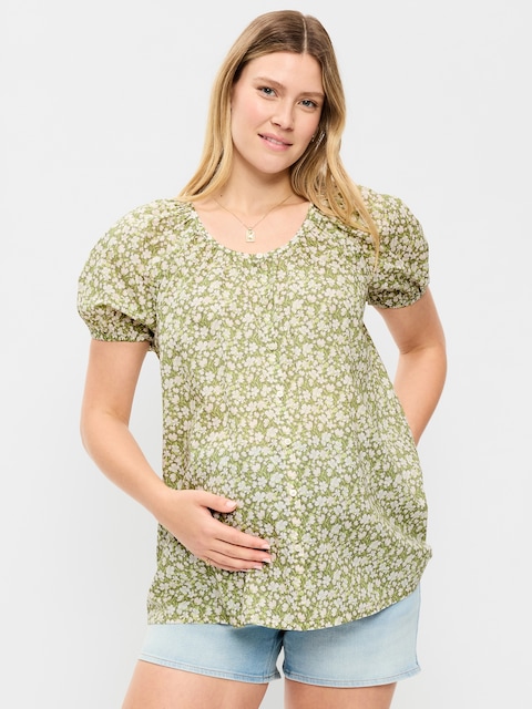 Maternity Airy Button-Down Top
