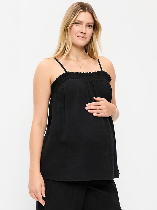 Image number 1 showing, Maternity Smocked Tank Top