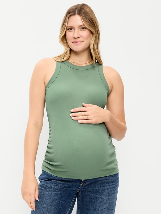 Image number 1 showing, Maternity High-Neck Tank Top