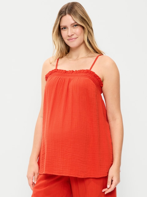Maternity Smocked Tank Top