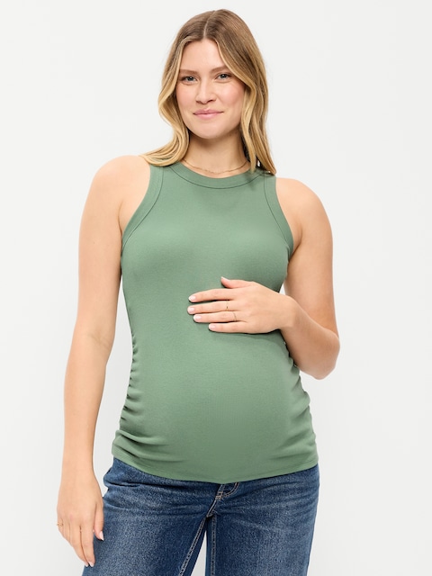 Maternity High-Neck Tank Top