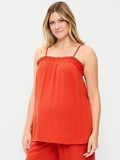 Maternity Smocked Tank Top