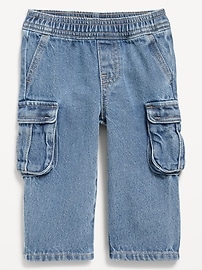 Image number 1 showing, Baggy Barrel-Leg Cargo Jeans for Baby