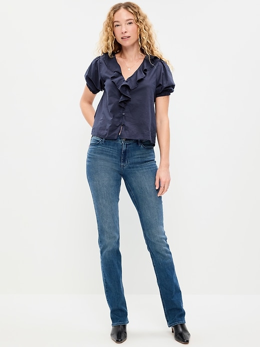 Image number 6 showing, Mid-Rise Wow Boot-Cut Jeans