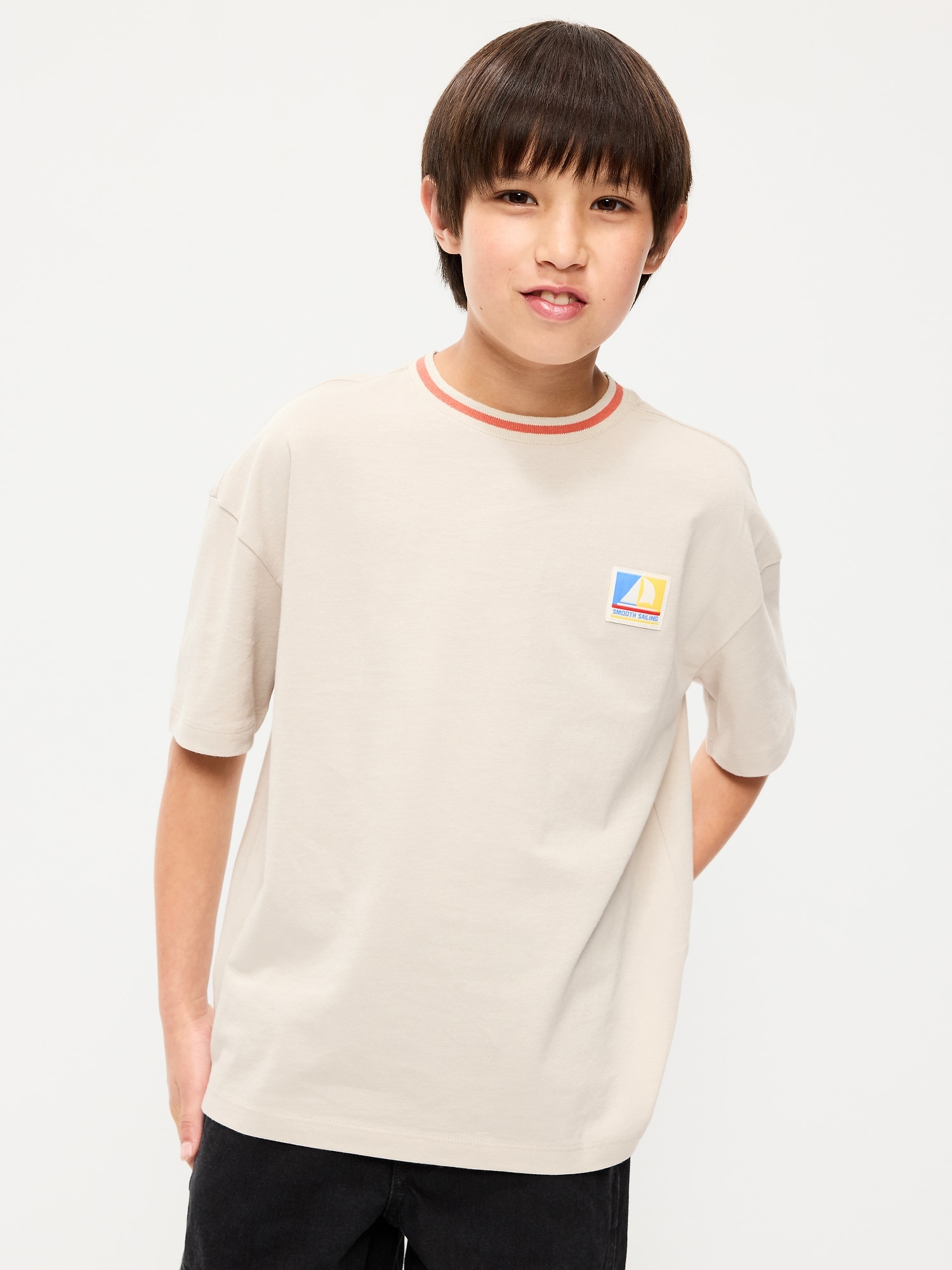 Oversized Short-Sleeve Graphic T-Shirt for Boys