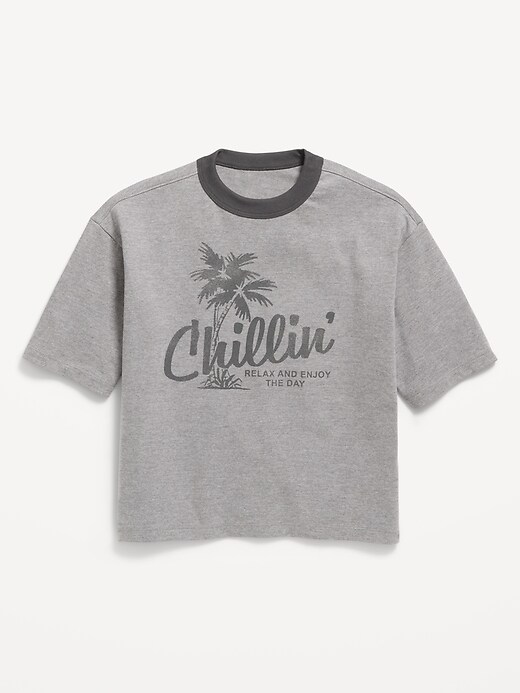 Image number 2 showing, Short-Sleeve Boxy Graphic T-Shirt for Boys