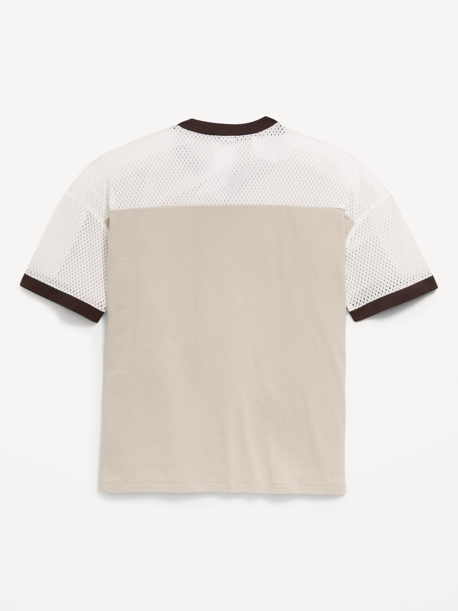 Футболка Old Navy Oversized Short-Sleeve Graphic T-Shirt для мальчиков, цвет: Серо-бежевый — фото 3