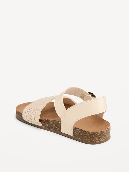Image number 3 showing, Crochet-Strap Sandals for Toddler Girls