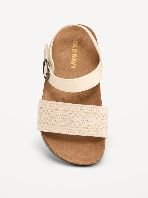Image number 2 showing, Crochet-Strap Sandals for Toddler Girls