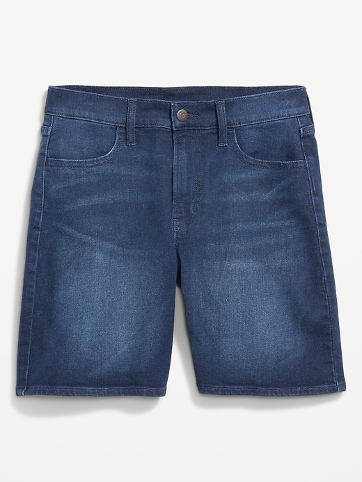 Image number 4 showing, High-Waisted Wow Jean Shorts -- 7-inch inseam