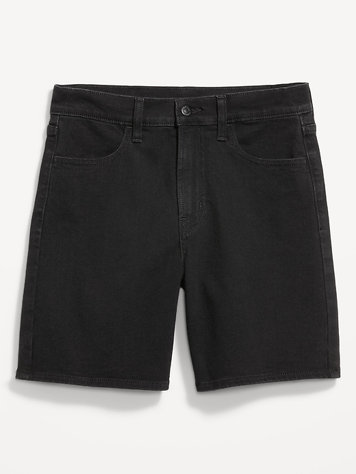 Image number 4 showing, High-Waisted Wow Jean Shorts -- 7-inch inseam