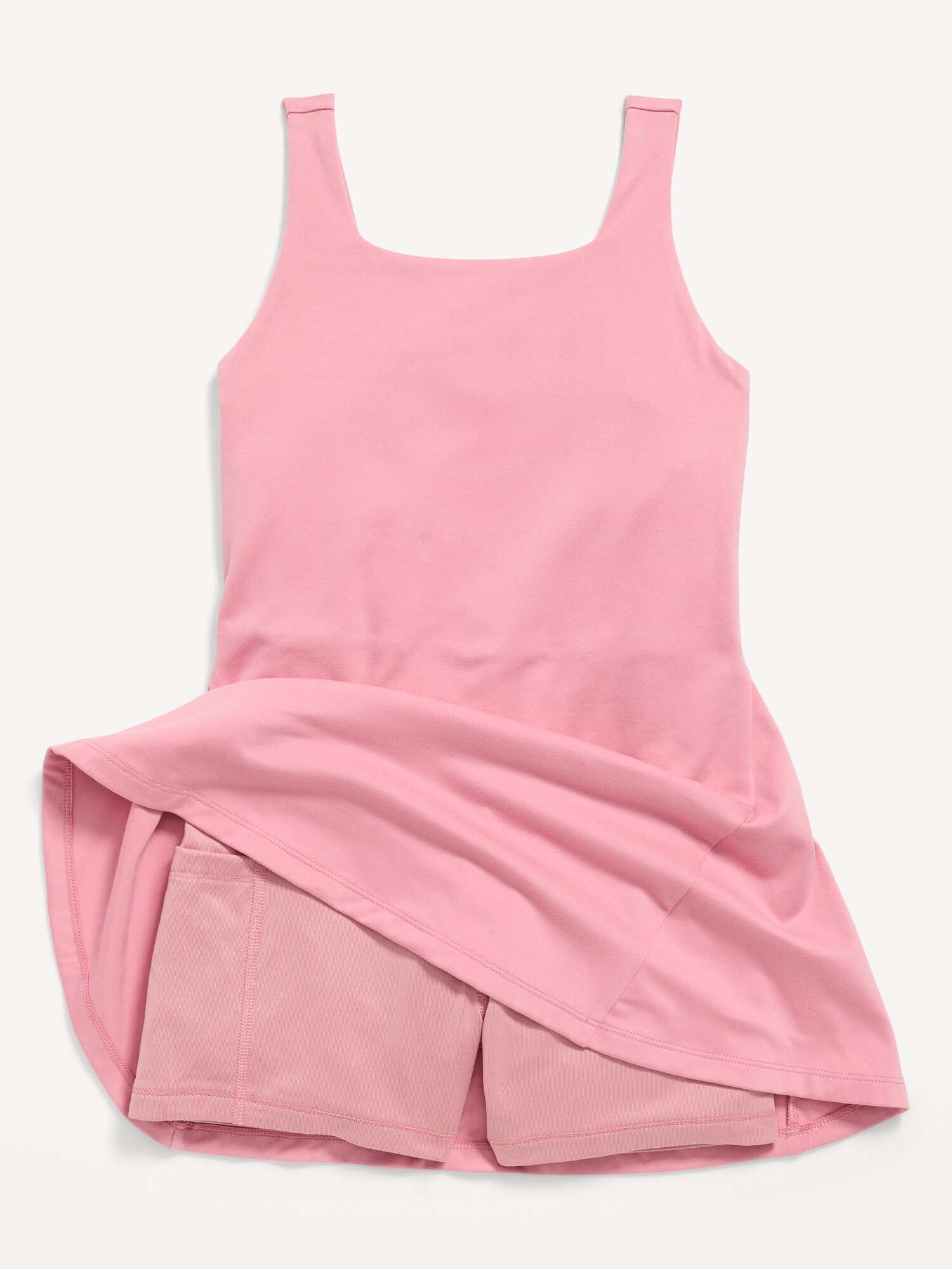 Платье Old Navy StudioSmooth Sleeveless Athletic Dress для девочек, цвет: Pressed Flower — фото 4