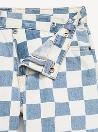 Image number 5 showing, Printed Baggy Crossover Jean Shorts for Girls