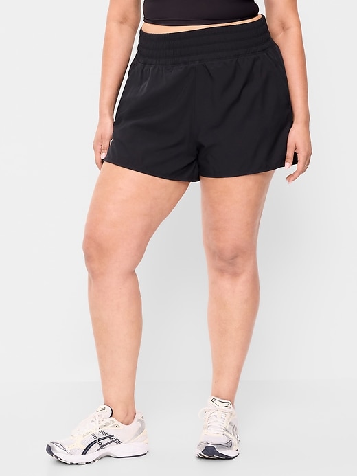 Image number 7 showing, Extra High-Waisted Crinkle Run Shorts -- 3-inch inseam