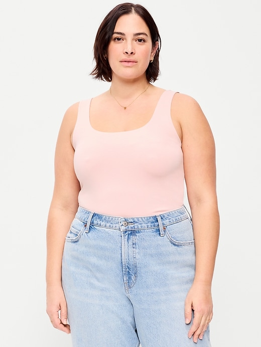 Image number 6 showing, Hug Double-Layer Scoop-Neck Tank Top