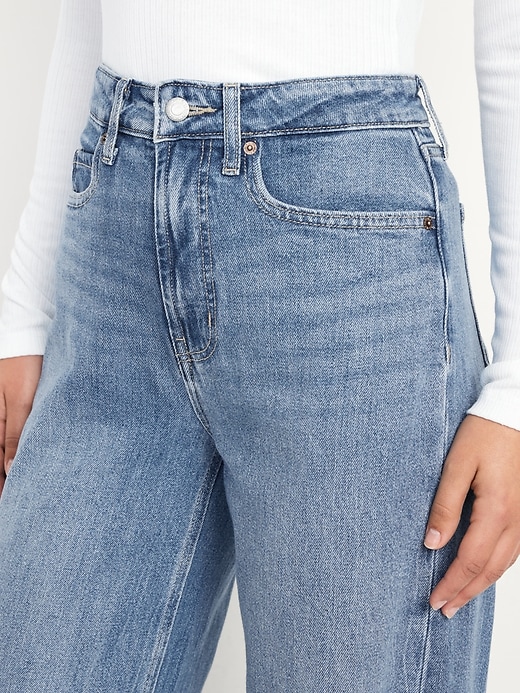 Image number 5 showing, Extra High-Waisted Super Wide-Leg Jeans