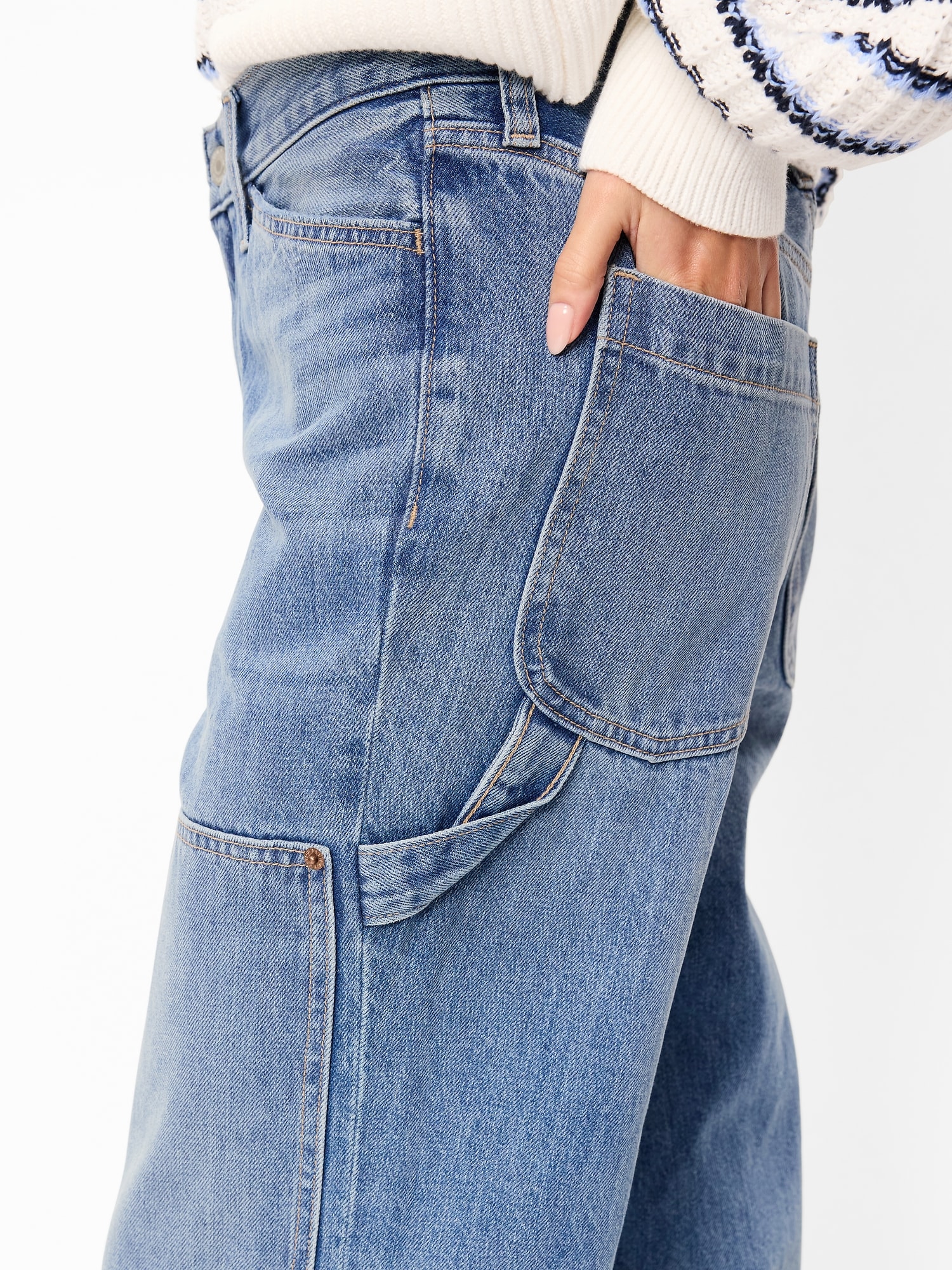 High-Waisted OG Loose Rigid Jeans