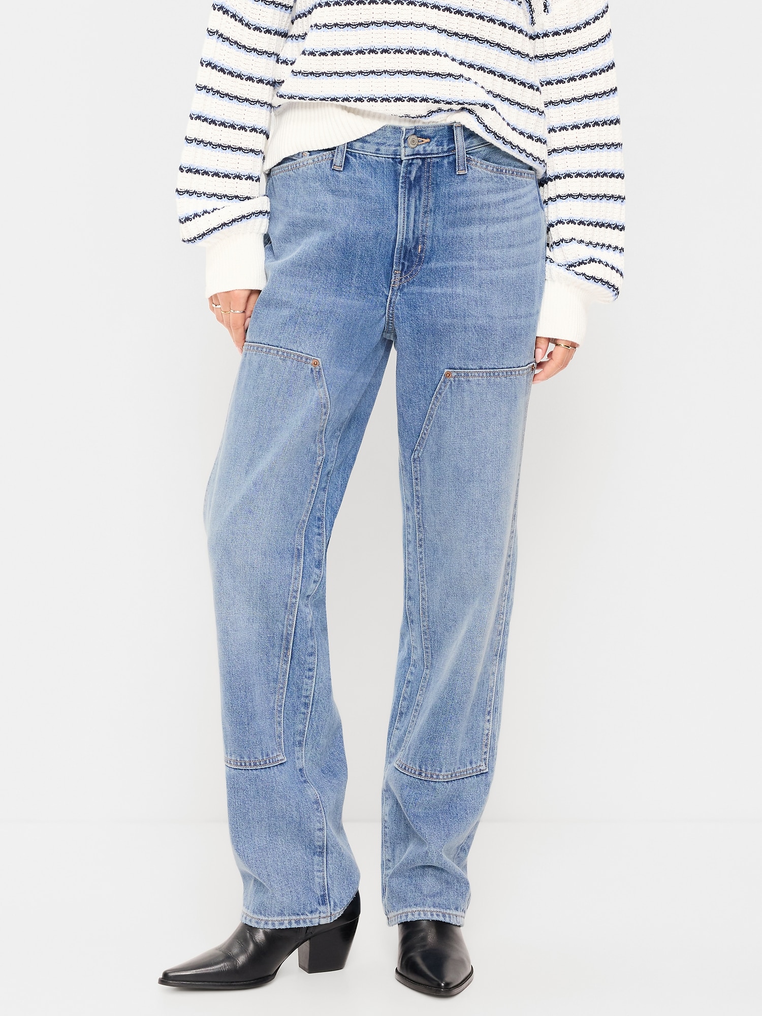 High-Waisted OG Loose Rigid Jeans