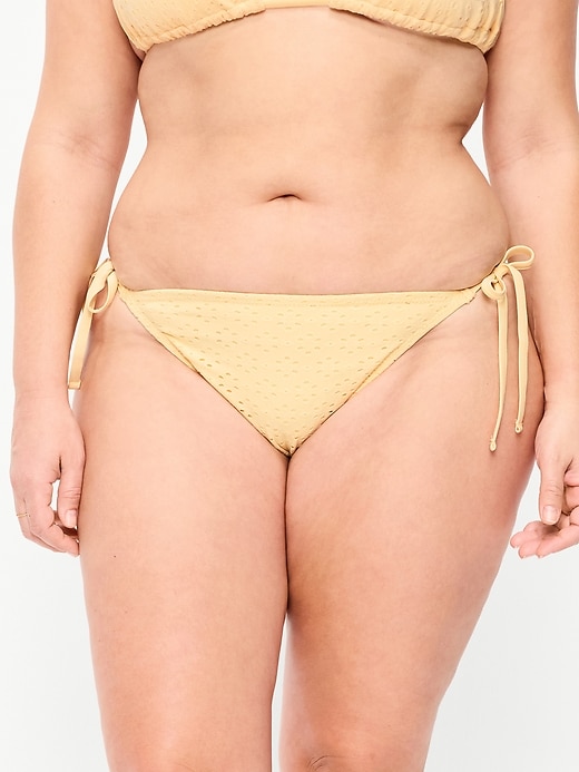 Image number 7 showing, Eyelet String Bikini Swim Bottoms