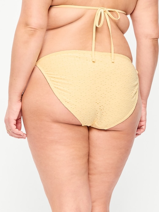 Image number 8 showing, Eyelet String Bikini Swim Bottoms