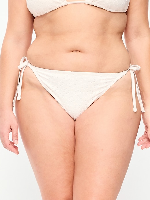 Image number 6 showing, Eyelet String Bikini Swim Bottoms