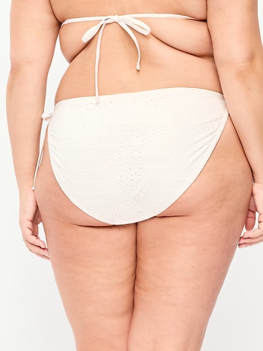 Image number 7 showing, Eyelet String Bikini Swim Bottoms