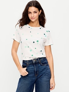 EveryWear Crew-Neck Printed T-Shirt