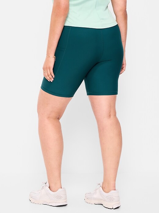 Image number 3 showing, High-Waisted PowerSoft Biker Shorts -- 8-inch inseam