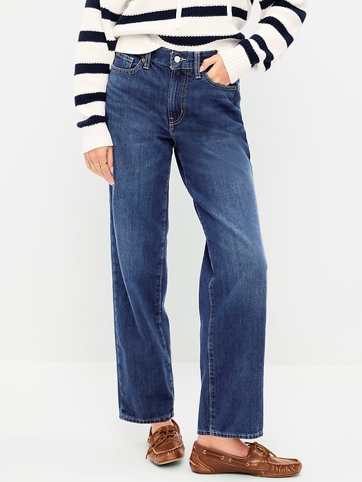 Image number 2 showing, High-Waisted OG Loose Rigid Jeans