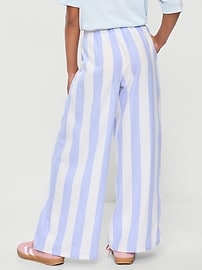 Image number 2 showing, Pull-On Loose Twill Pants for Girls