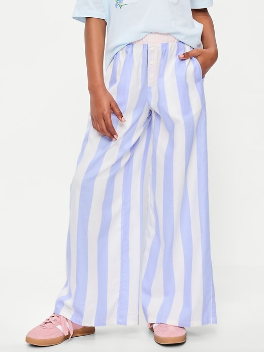 Image number 1 showing, Pull-On Loose Twill Pants for Girls