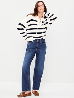 High-Waisted OG Loose Rigid Jeans