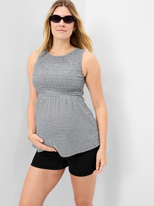 Image number 3 showing, Maternity Smocked Top