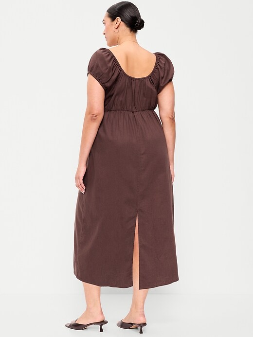 Image number 8 showing, Short-Sleeve Scoop-Neck Midi Dress