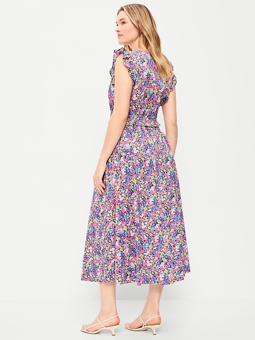 Image number 6 showing, Smocked-Waist Midi Skirt