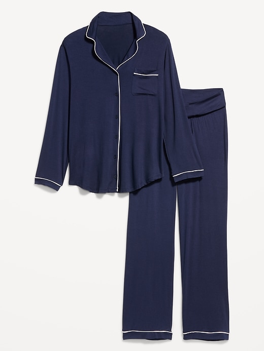 Image number 1 showing, Maternity Classic Pajama Set