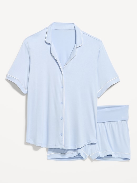 Image number 1 showing, Maternity Classic Pajama Short Set