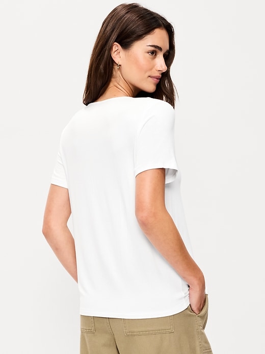 Image number 2 showing, Luxe V-Neck T-Shirt