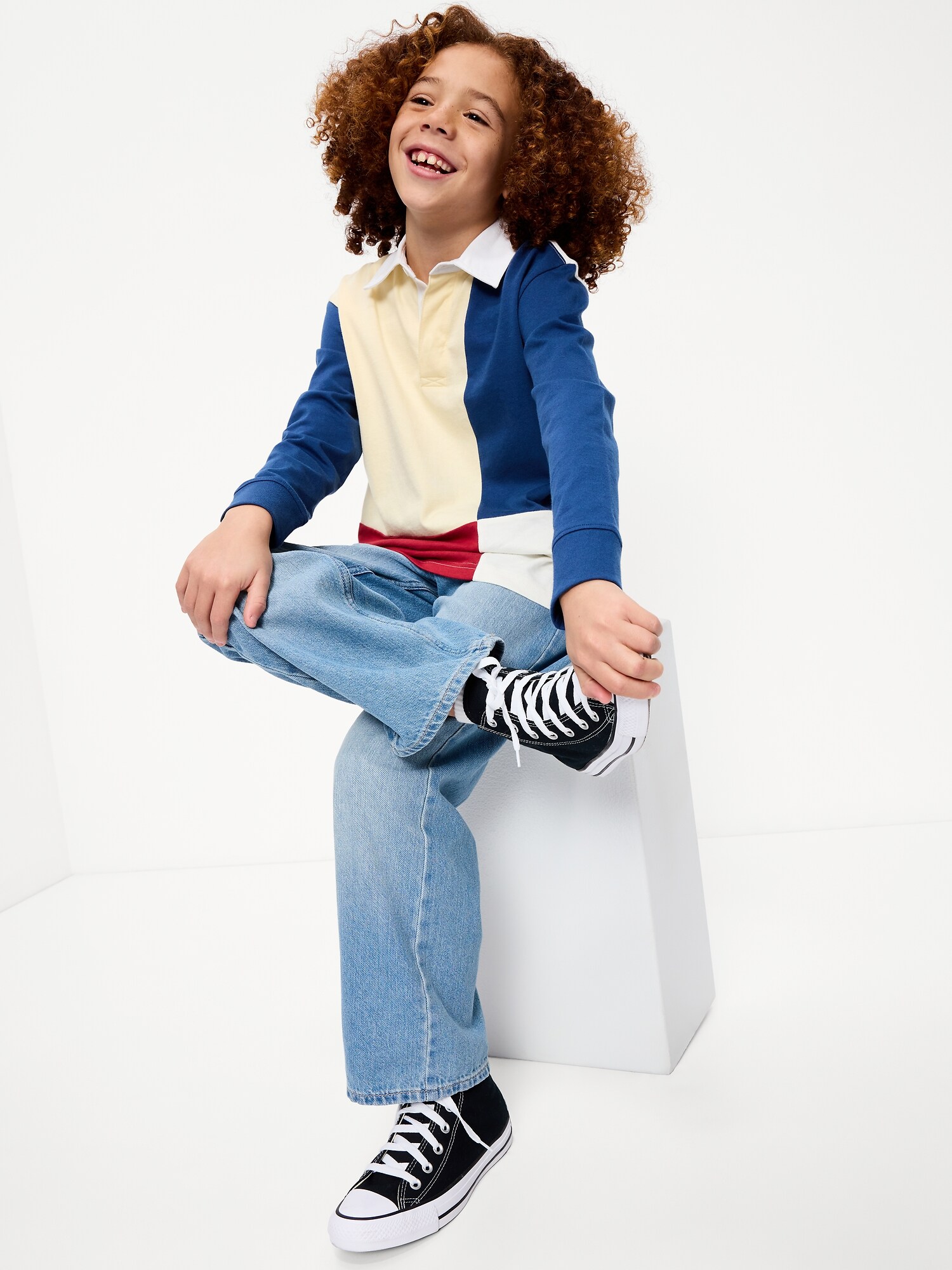 Джинсы Old Navy Wow Pull-On Baggy Jeans для мальчиков, цвет: Bowie — фото 3