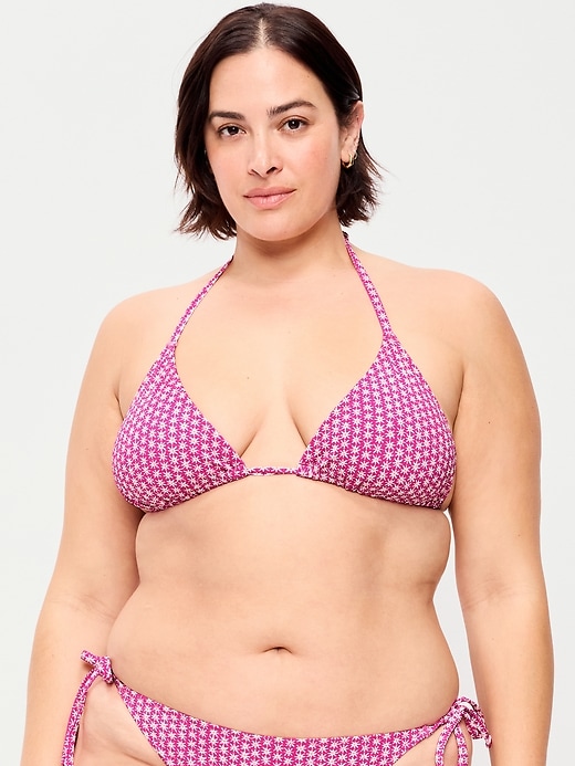 Image number 6 showing, Triangle String Bikini Swim Top