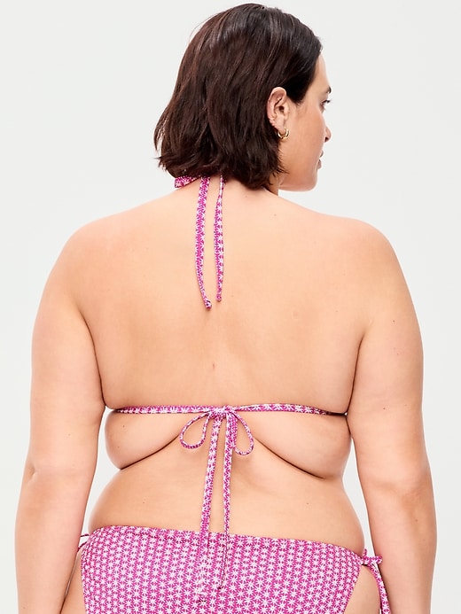 Image number 7 showing, Triangle String Bikini Swim Top
